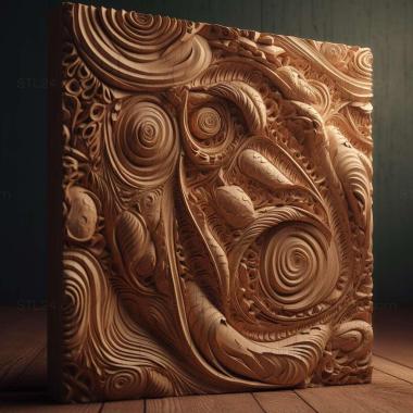 Patterns and decorations Depth 3 3d model